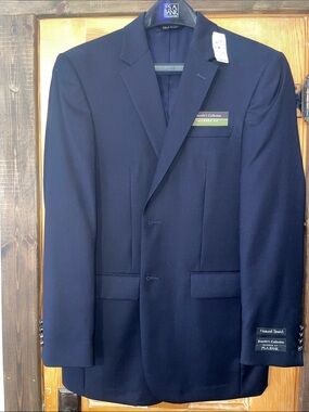 NWT! Jos. A. Bank Traveler Tailored Fit 100% Wool Navy Men's Suit Jacket